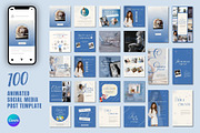 100 Animated Canva Instagram Post, a Social Media Template by TheBrightGrap (Thumbnail 1 of 5)