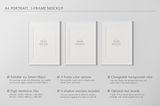 A4 Portrait, 3 Frame Mockup, a Household Mockup by Lelu Art Design (Thumbnail 6 of 11)