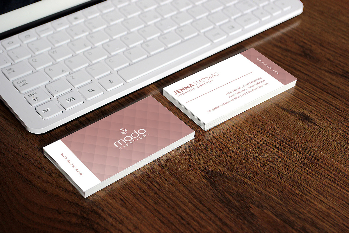Premium Pink Business Card, a Business Card Template by Marvel (Photo 4 of 5)