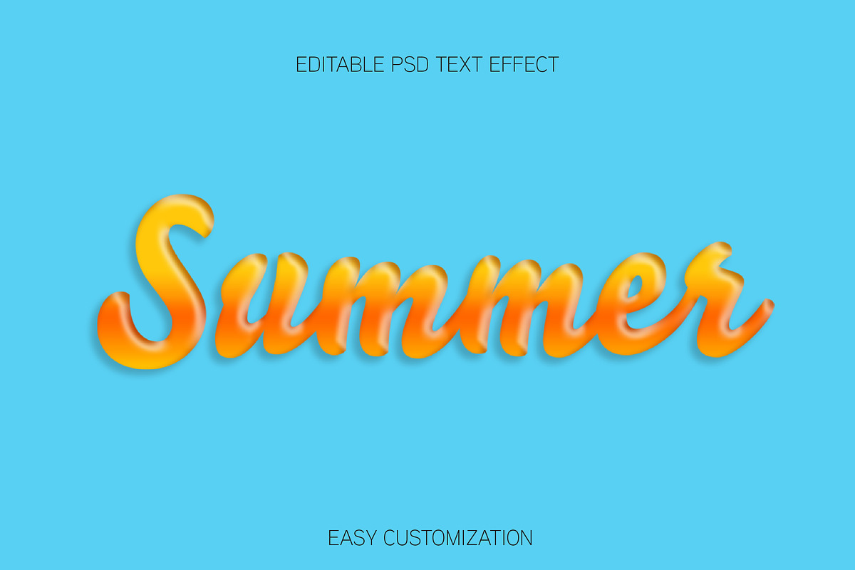 Glossy Script Gradient Text Effect