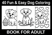 Fun & Easy Dog Coloring Book, an Animal Illustration by Design Station (Thumbnail 1 of 3)