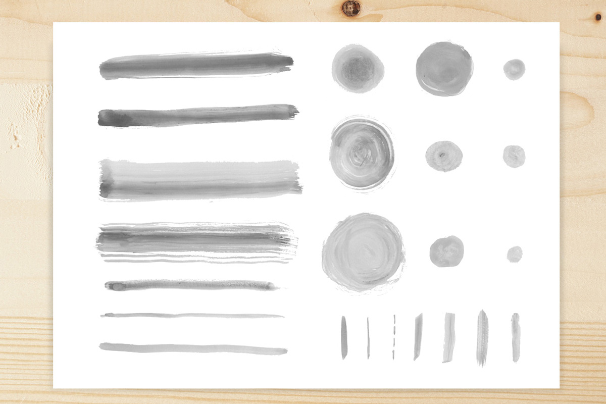 23 High quality watercolor brushes preview 2