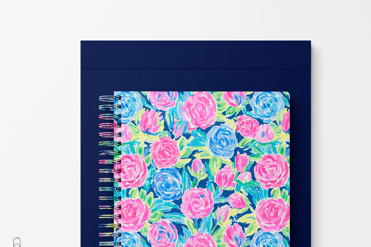Seamless Rose Patterns, a Pattern Graphic by The Preppy Artist (Photo 2 of 11)