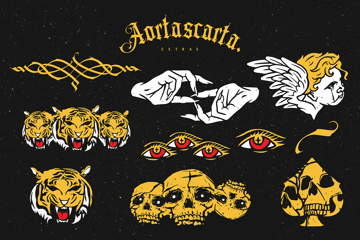 Aortascarta, a Blackletter Font by ilhamtaro (Photo 13 of 13)