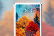 Autumn Forest Phone & iPad Wallpaper, a Graphic by Kalindiprints (Thumbnail 6 of 6)