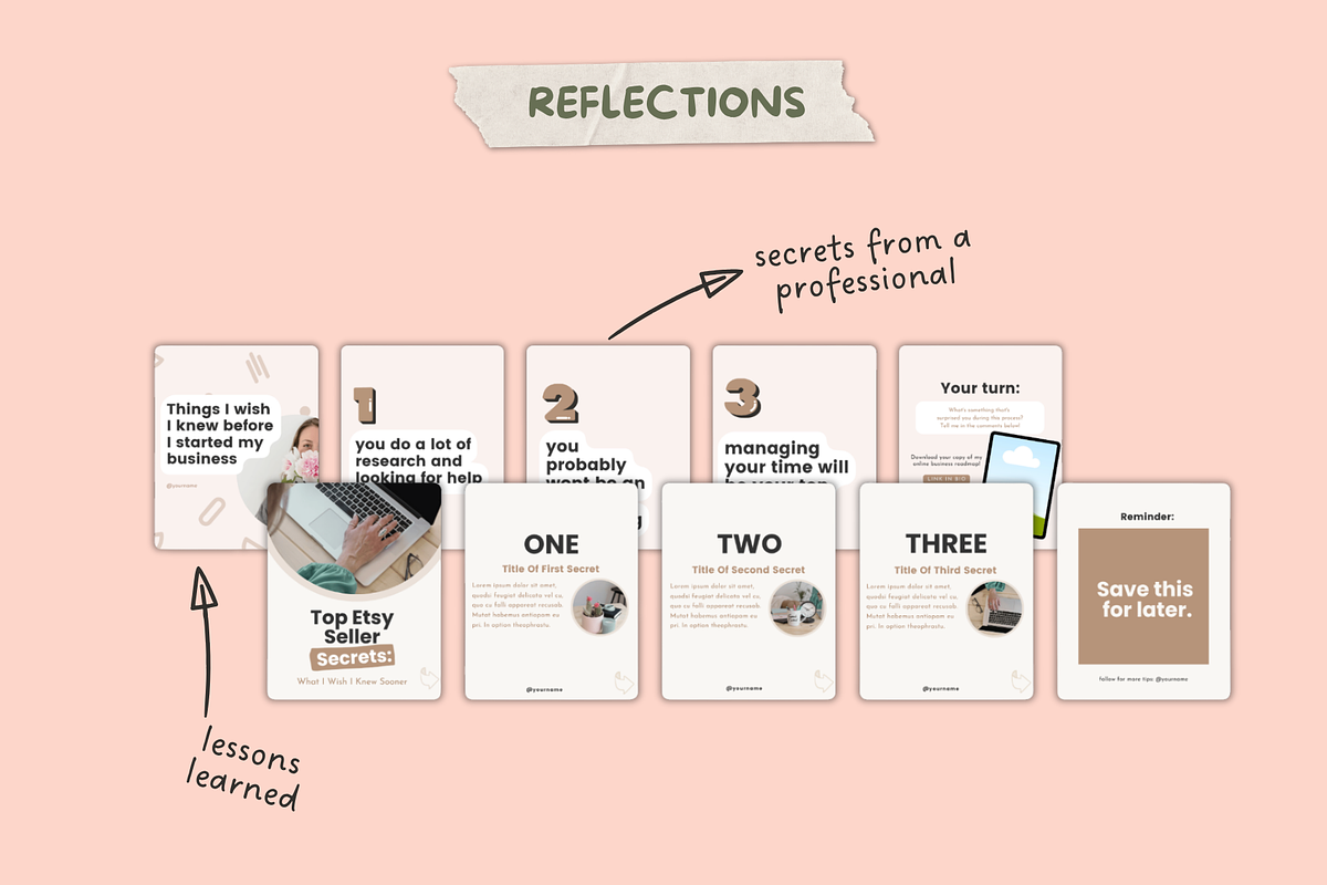 54 Instagram Carousel Templates, a Social Media Template by Ivory Mix (Photo 11 of 13)
