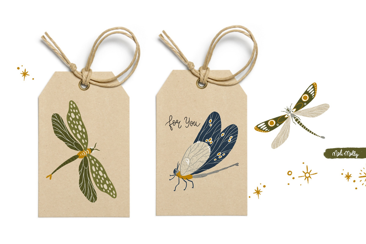 Dragonflies, a Decorative Illustration by Noli Molly Store (Photo 2 of 3)