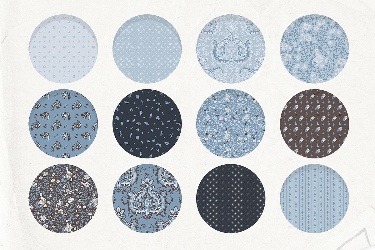 Damask seamless patterns, a Pattern Graphic by Sonulkaster (Photo 6 of 18)