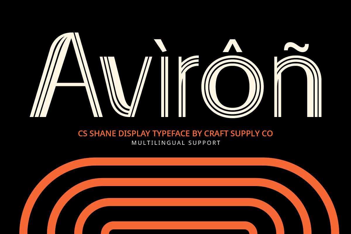 CS Shane – Stripe Font, a Sans Serif Font by Craft Supply Co. (Photo 7 of 8)