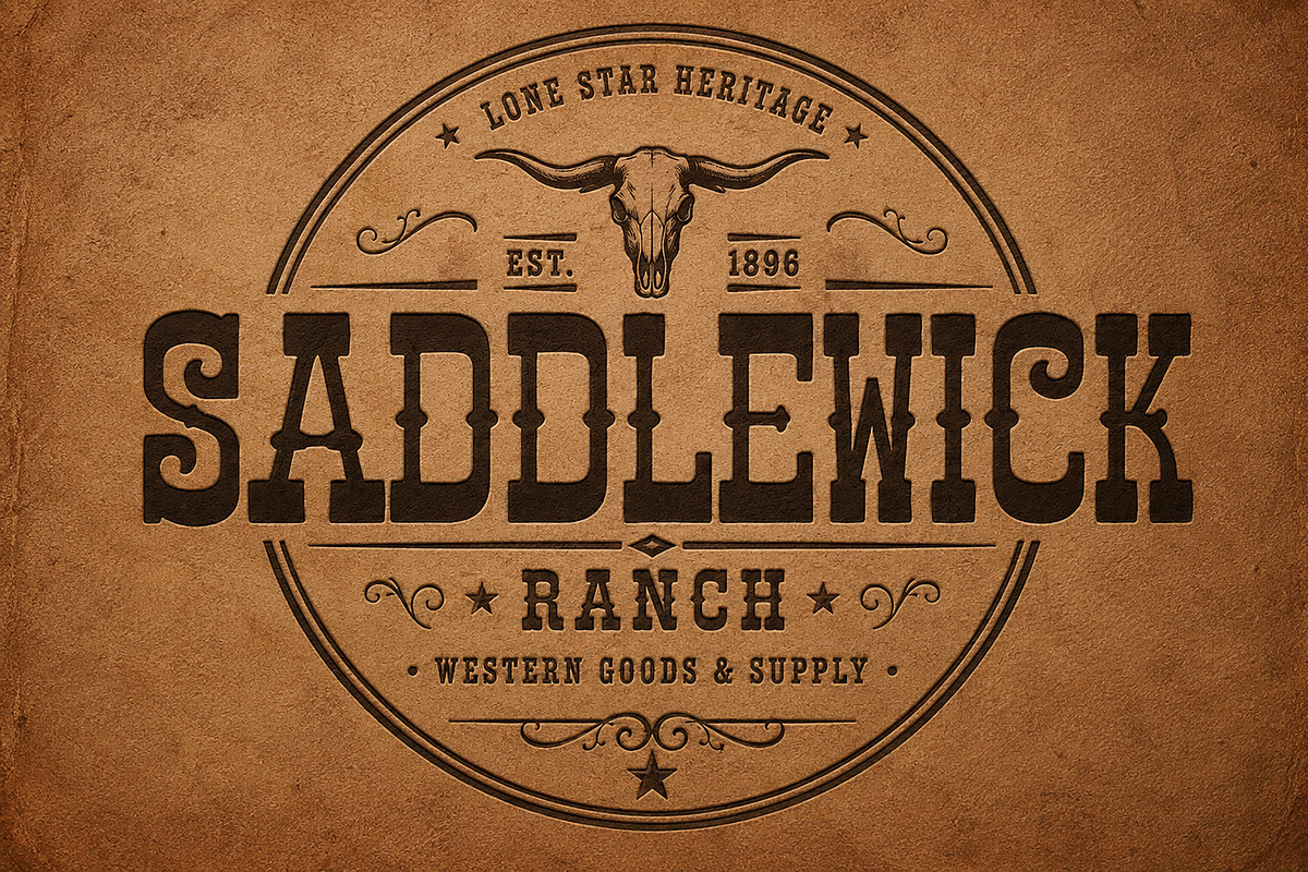 SADDLEWICK — Western Vintage Font, a Sans Serif Font by Wow Magic (Photo 1 of 4)