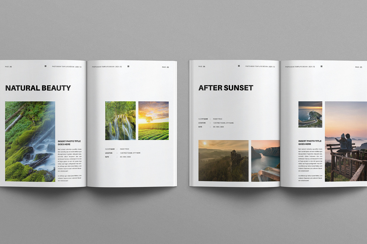 The Photo Album Book Template, a Brochure Template by E-Type (Photo 3 of 8)