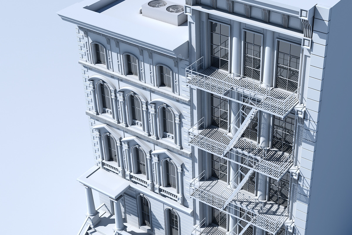3D Commercial Building Facade 04, an Architecture 3D Model by Giimann (Photo 4 of 7)