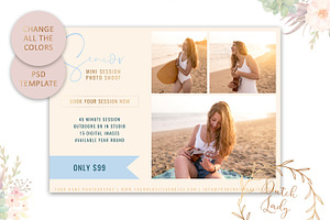 PSD Photo Session Card Template 19