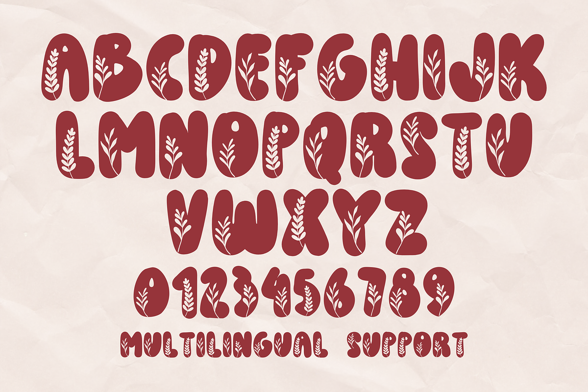 Flower Thanksgiving Font, a Handwritten Font by Dm Studio (Photo 6 of 7)