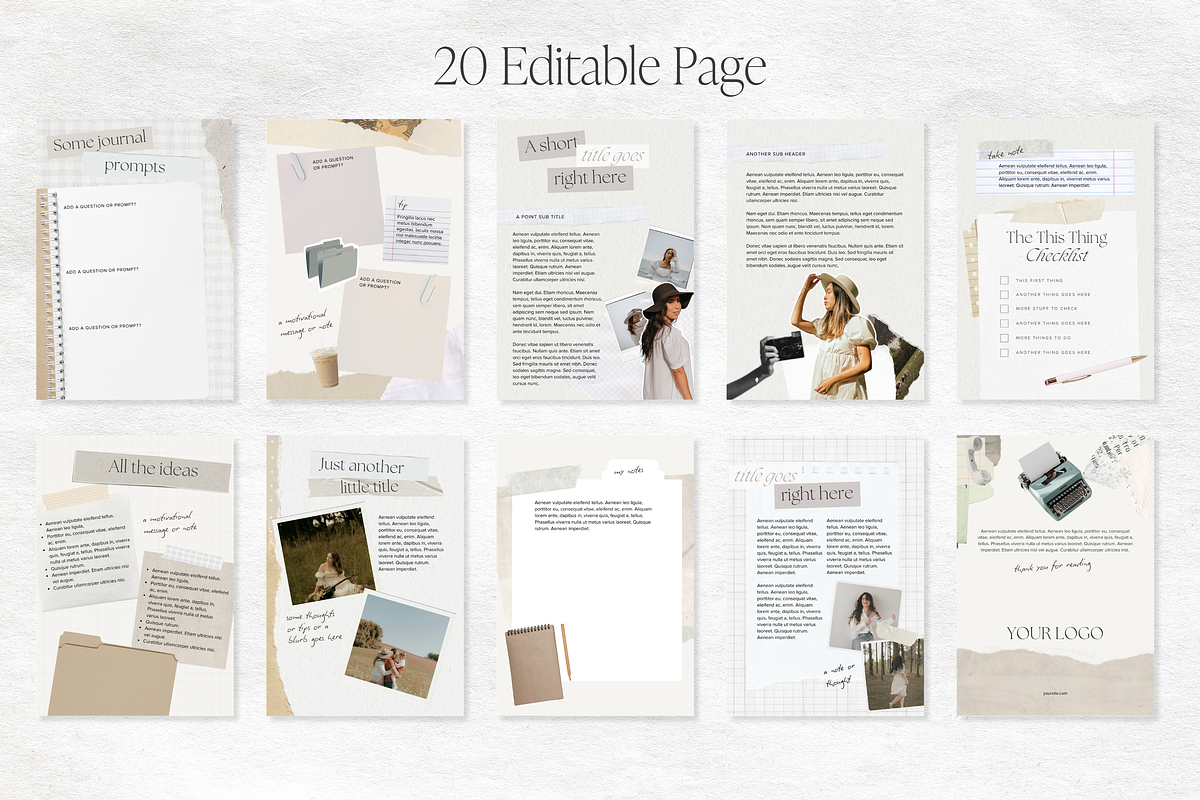 Zine Editable Canva Template, a Magazine Template by Tabitha Emma (Photo 3 of 7)