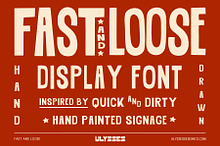 Fast & Loose Hand Drawn Display Font