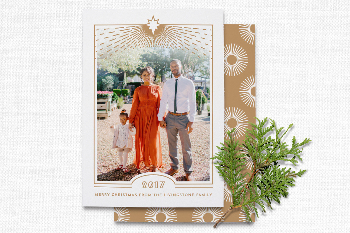 Religious Art Deco Christmas Card, a Card Template by The Proper Type™ (Photo 1 of 3)