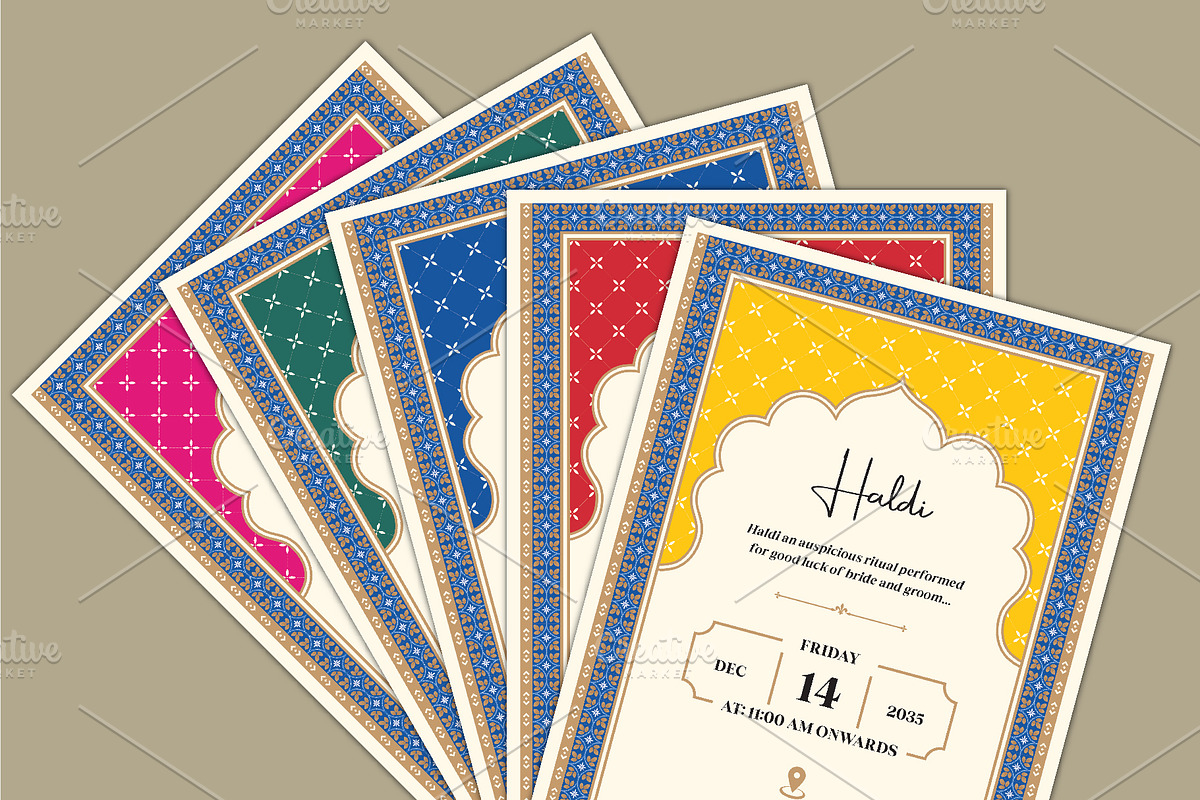 Indian Wedding Invitation Templates, an Invitation Template by Kaushal Jangid (Photo 1 of 6)