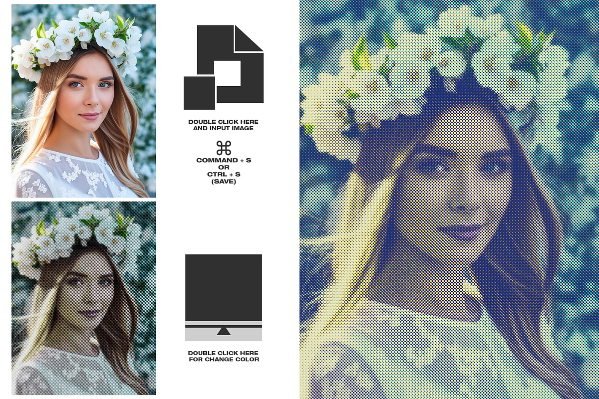 Misprint Halftone Texture, an Action Add-On by DaldSgh (Photo 12 of 14)