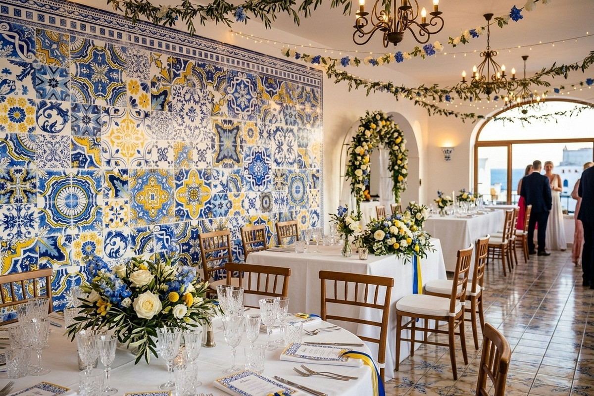 Azulejo Tiles Wall Mural Print, a Wallpaper Graphic by ilonitta (Photo 5 of 10)