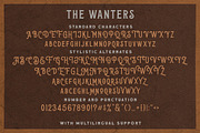 The Wanters - Display Typeface, a Font by Letterhend Studio (Thumbnail 9 of 10)