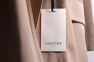 Logo Mockup Tag Luxury Coat