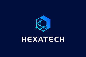 Hexagon Technology Digital Logo