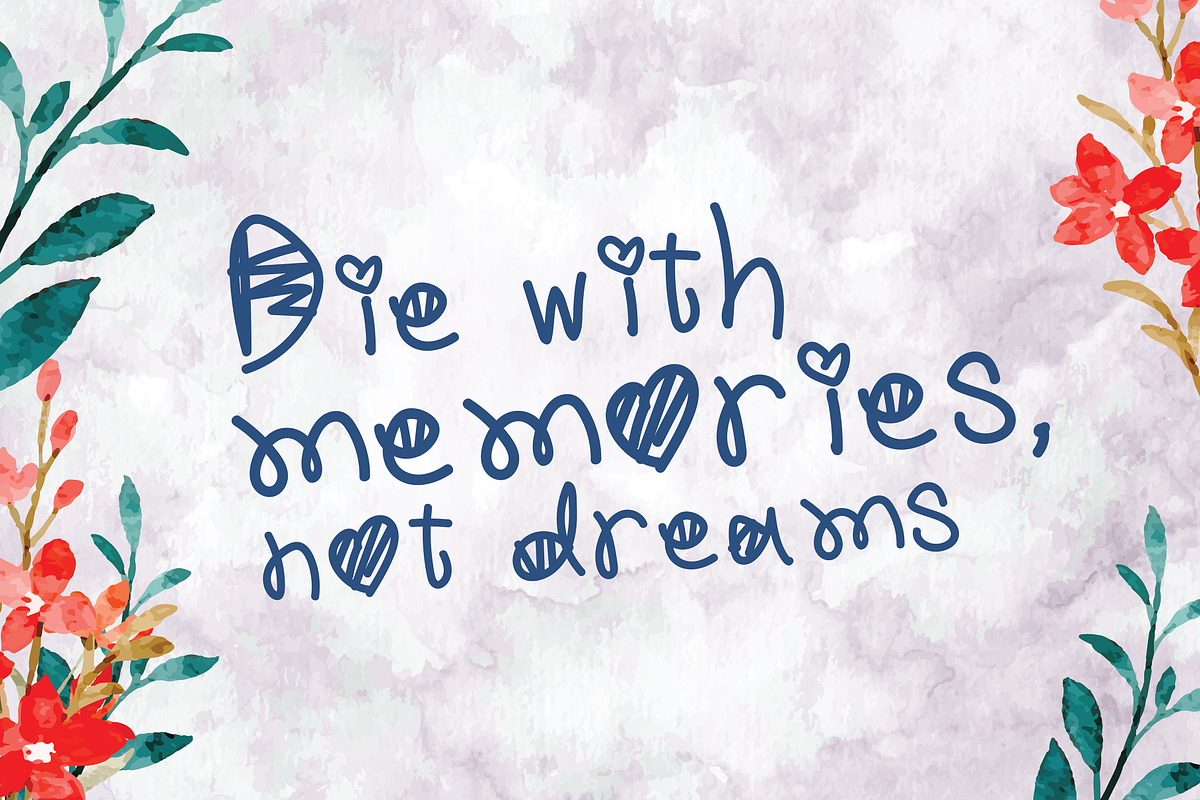 Font Bundle 5 in 1, a Handwritten Font by rix_designs (Photo 43 of 47)