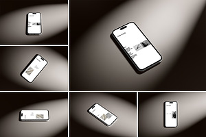 iPhone Mockup Dark Scene