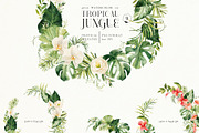 Tropical jungle - watercolor set, a Decorative Illustration by Pamyatka Shop (Thumbnail 24 of 27)