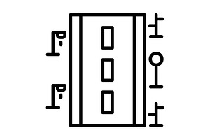 Road Line Icon, an Icon by Pexelpy
