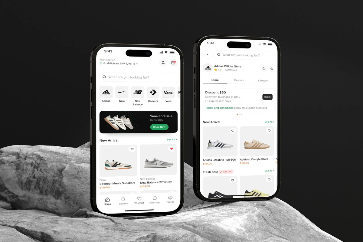 Shoes Store Mobile App UI Kit, an UI Kit Template by Creative Perspective (Photo 7 of 8)