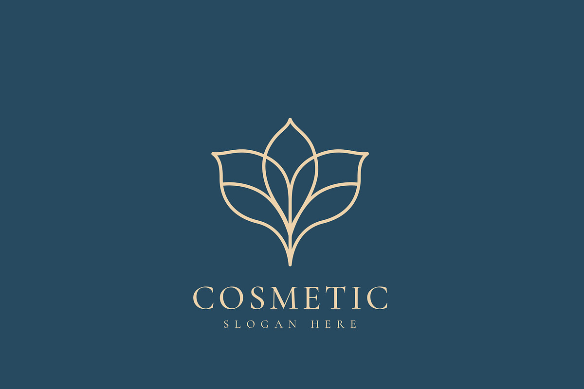 Beauty Flower Cosmetic Logo Template, a Branding & Logo Template by HueNestify (Photo 1 of 3)