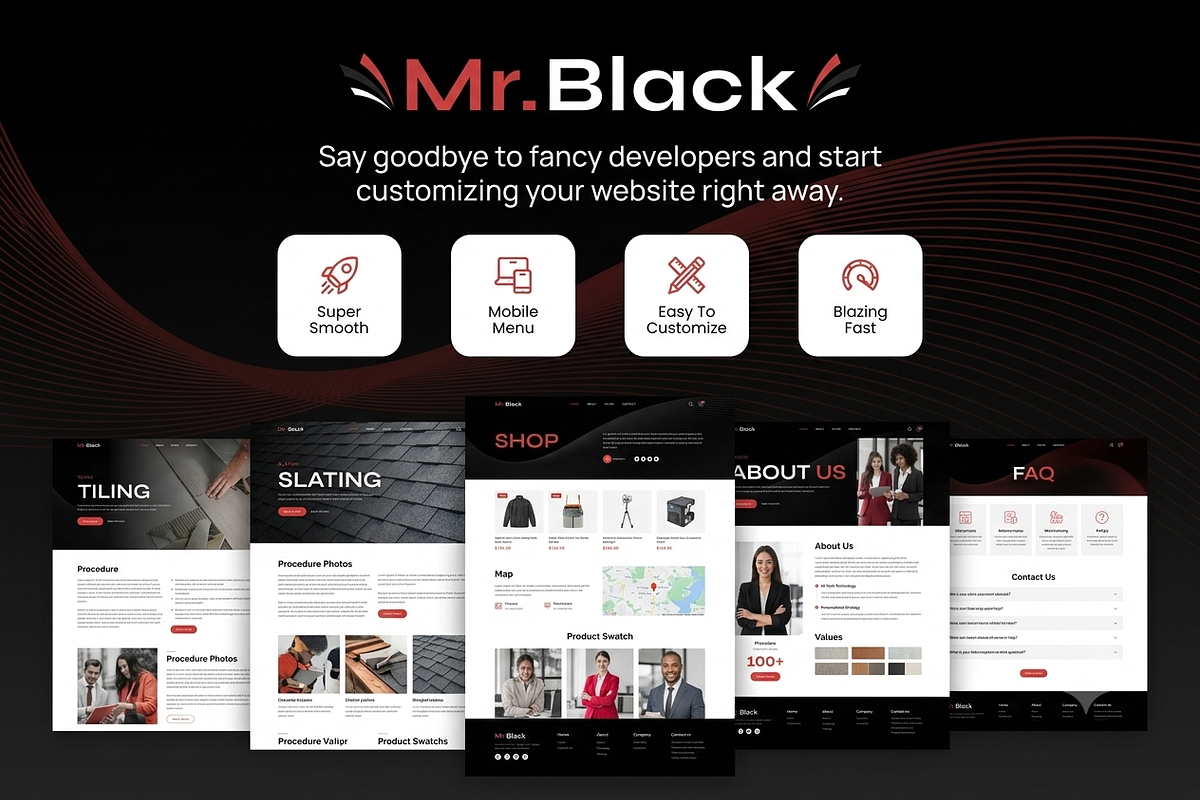 Mr.Black - Business WordPress Theme, a WordPress Template by ThemesRain (Photo 3 of 3)