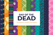 Day of the Dead Set, a Pattern Graphic by Studio Cien Epochs (Thumbnail 2 of 6)