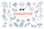 Summer Vacation hand drawn Vectors, an Illustration by Annakaroline (Thumbnail 2 of 3)
