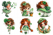Shamrock Girl St Patrick's Day Clip, an Illustration by Daily.Designs (Thumbnail 8 of 8)