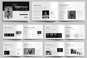 Minimal Creative Portfolio Template, a Brochure Template by MightyDesign
