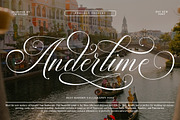 Andertime Calligraphy, a Script Font by IM Studio (Thumbnail 1 of 10)