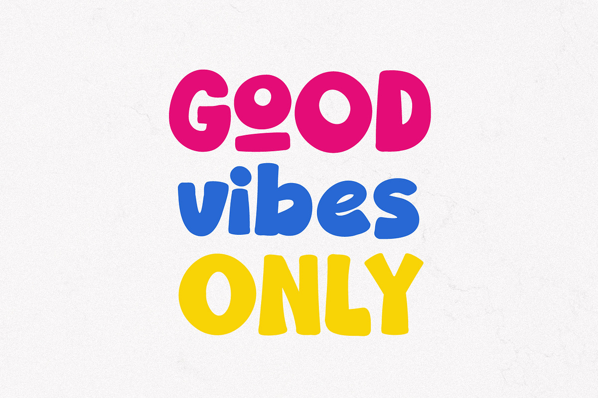 Poow Geudy Delightfully Cartoon Font, a Sans Serif Font by Maulana Creative (Photo 3 of 8)