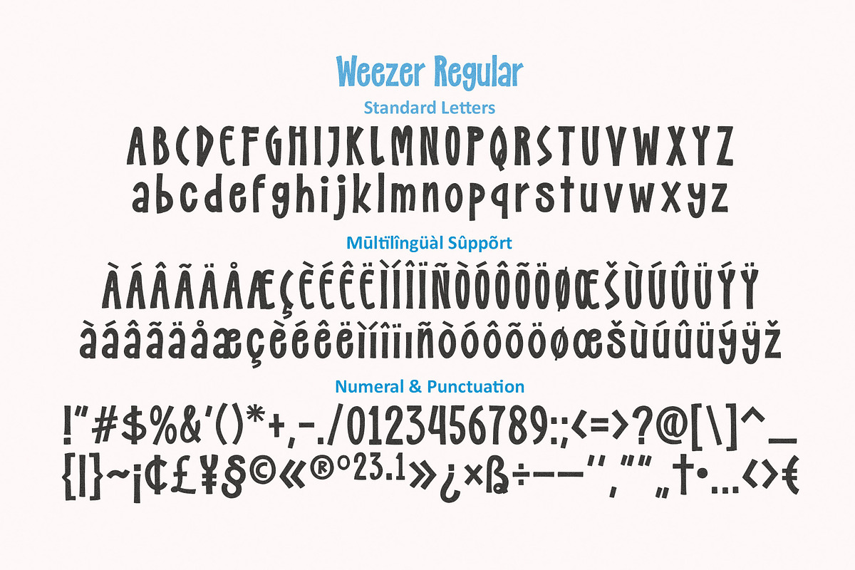 Weezer - Display Font, a Handwritten Font by HIRO.std (Photo 10 of 12)