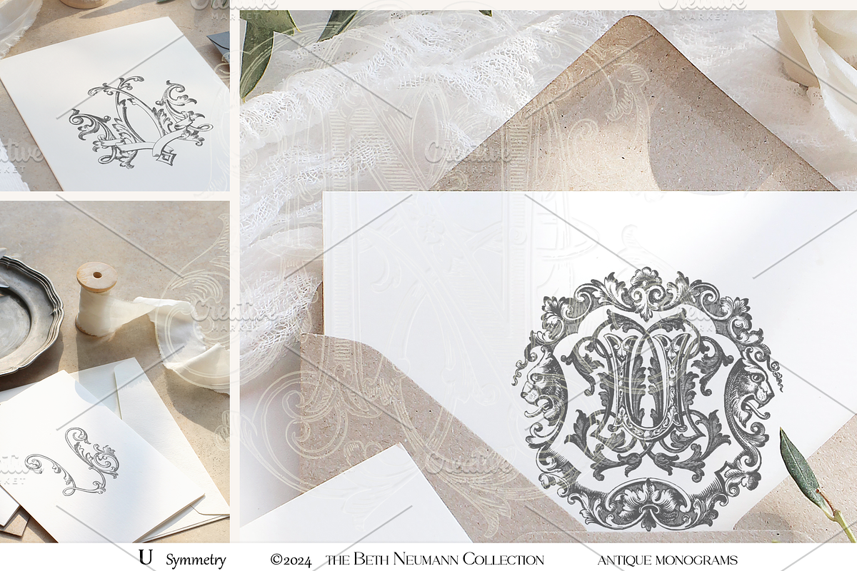 Antique Vintage Monogram Initial U, an Object Graphic by Antique Monograms (Photo 2 of 4)