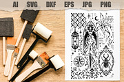 Stencil Woman, a Person Illustration by MARYCRAFTIRIA (Thumbnail 2 of 3)