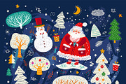 Cute Christmas collection, a Seasonal Illustration by MoleskoStudio (Thumbnail 4 of 7)