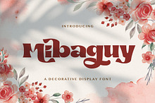 Mibaguy - Decorative Display Font