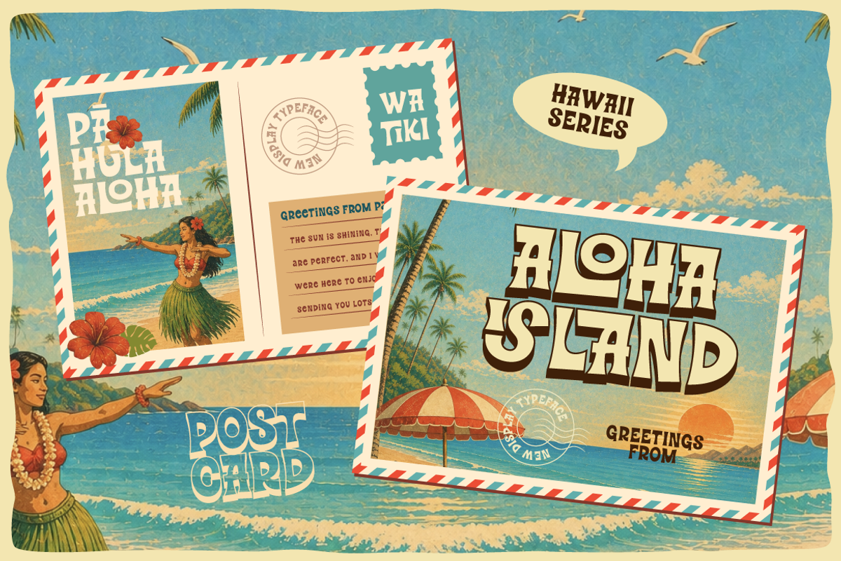 Nestafu - Hawaiian Display Font, a Sans Serif Font by Burntilldead (Photo 7 of 12)