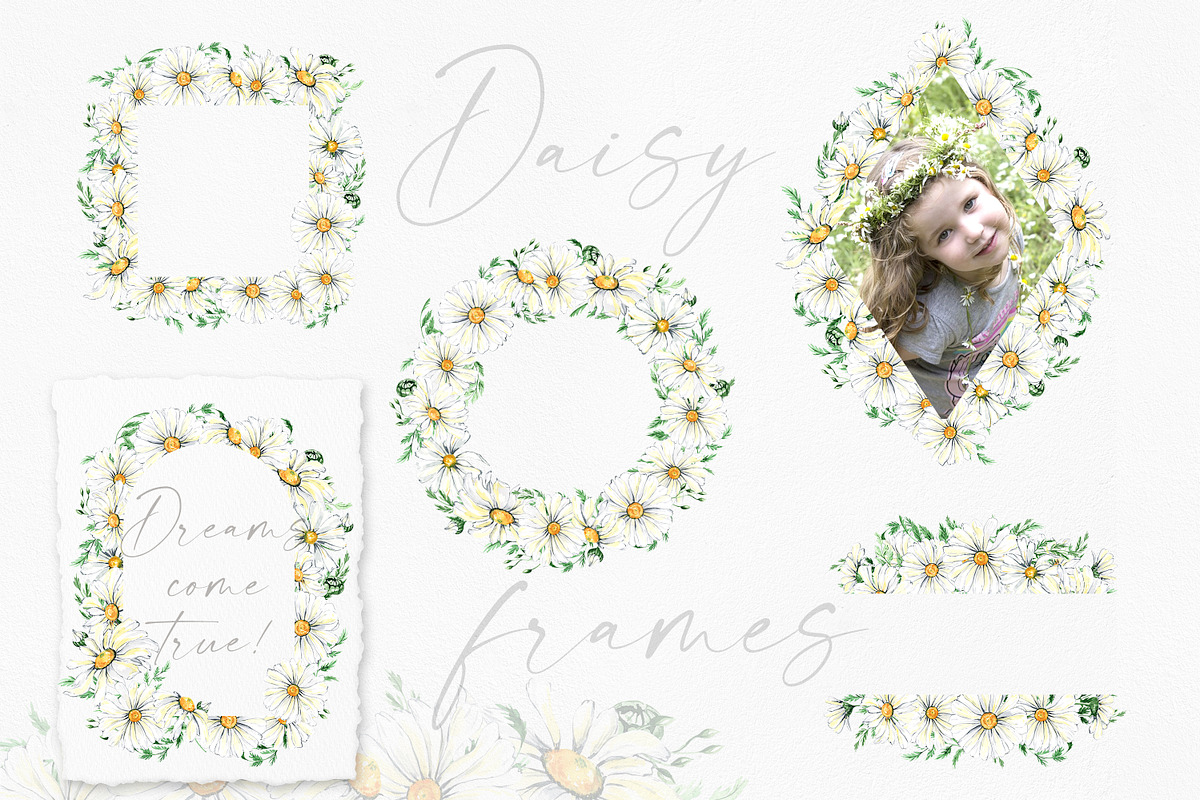 Watercolor Daisies, an Object Illustration by Olga Koelsch (Photo 7 of 12)