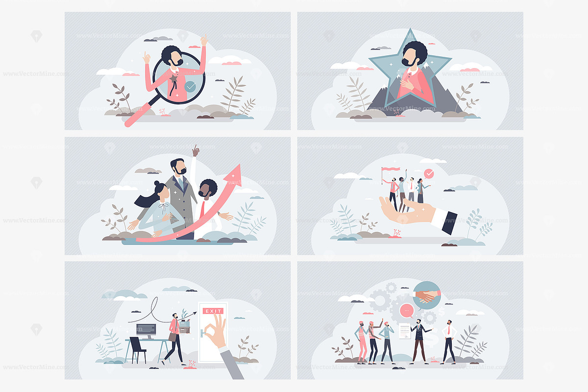 18 Human Resources V2 Concepts, a Person Illustration by VectorMine (Photo 2 of 8)