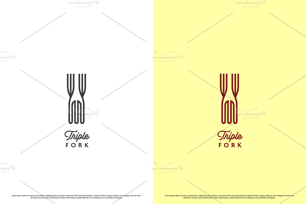 Fork Restaurant Logo Design Icon, a Branding & Logo Template by Morvana Crew