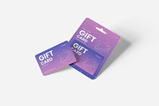 Gift Card Mockup, a Product Mockup by bimockup (Thumbnail 6 of 6)